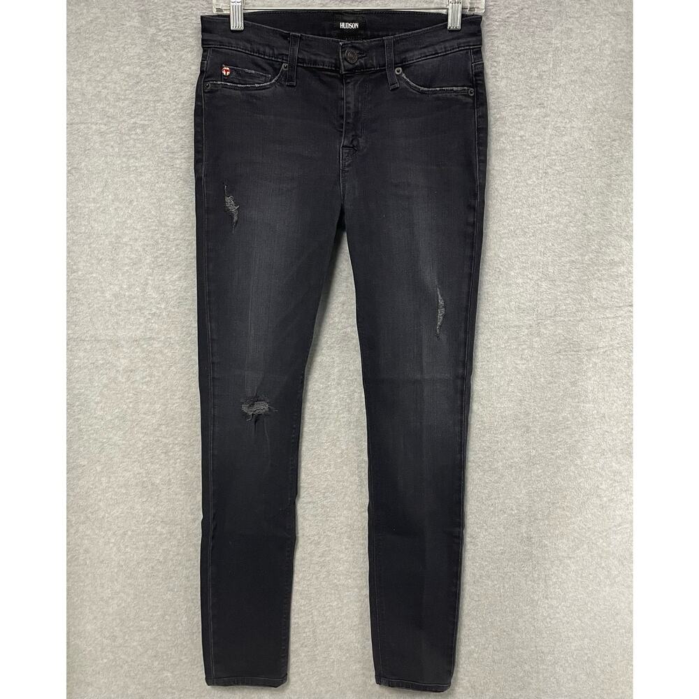 7 For All Mankind Black The Skinny Jeans Size 25